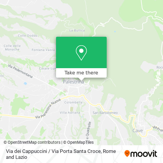 Via dei Cappuccini / Via Porta Santa Croce map