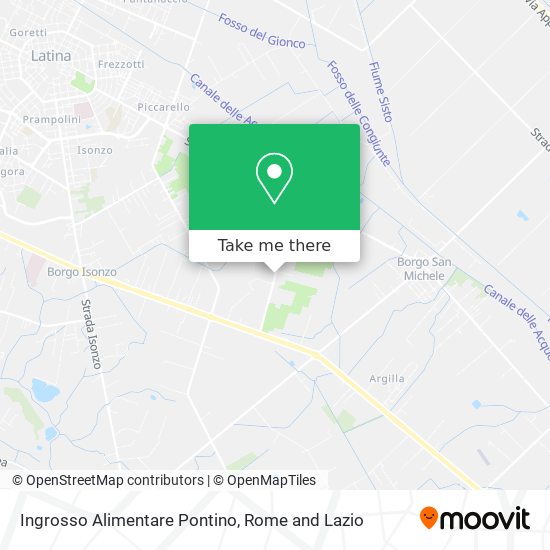 Ingrosso Alimentare Pontino map