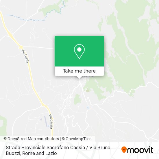 Strada Provinciale Sacrofano Cassia / Via Bruno Buozzi map