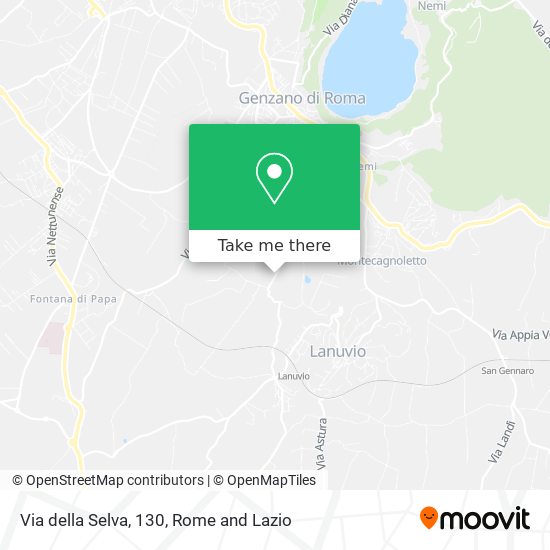 Via della Selva, 130 map