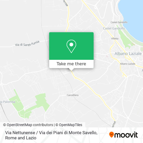 Via Nettunense / Via dei Piani di Monte Savello map