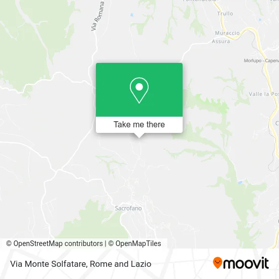 Monte Solfatare Street map