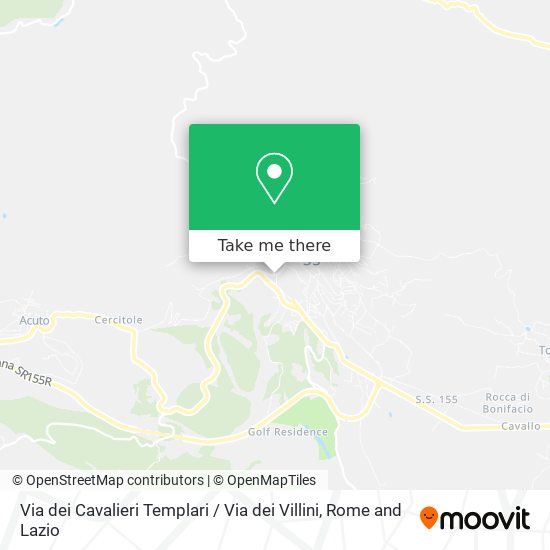 Via dei Cavalieri Templari / Via dei Villini map