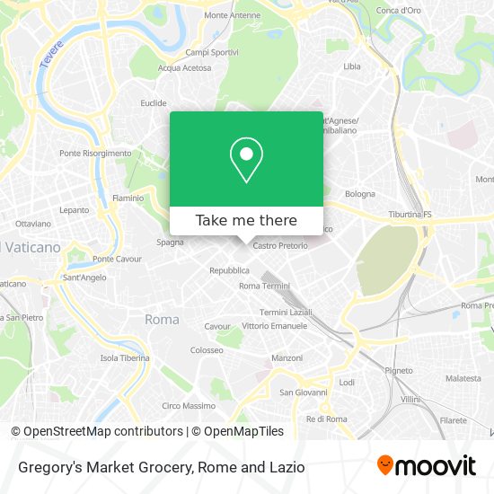 Gregory's Market Grocery map