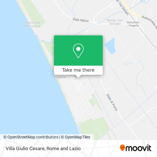 Villa Giulio Cesare map