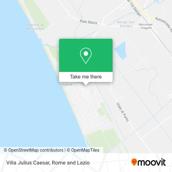 Villa Julius Caesar map