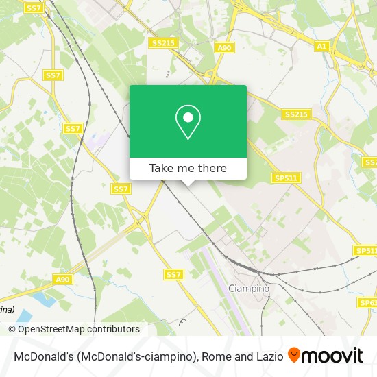 McDonald's (McDonald's-ciampino) map