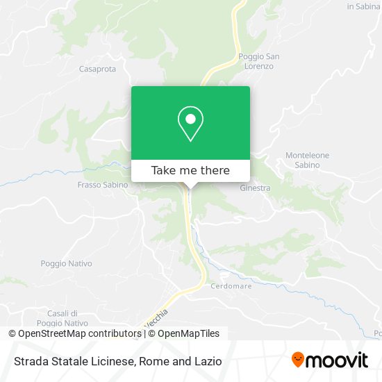 Strada Statale Licinese map