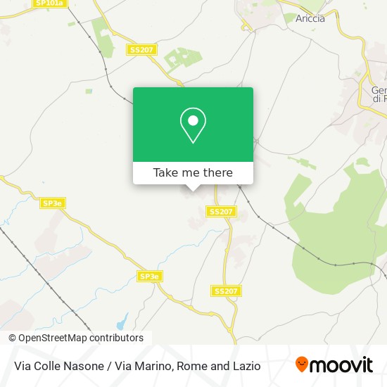 Via Colle Nasone / Via Marino map