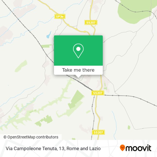 Via Campoleone Tenuta, 13 map