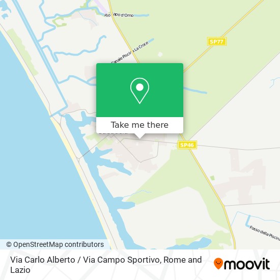 Via Carlo Alberto / Via Campo Sportivo map