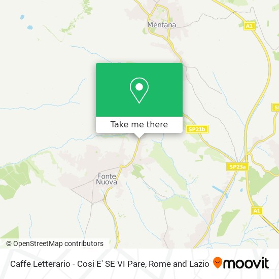 Caffe Letterario - Cosi E' SE VI Pare map