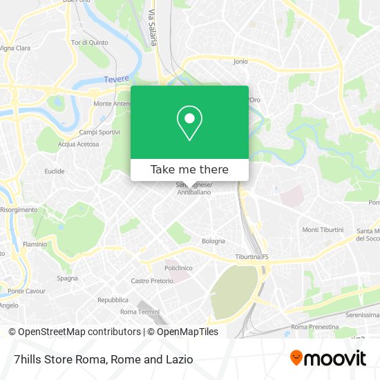 7hills Store Roma map