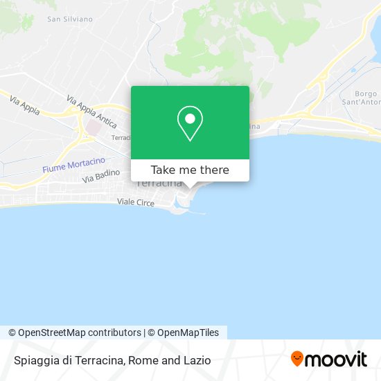 Spiaggia di Terracina map