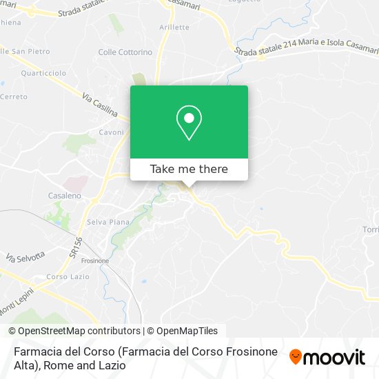 Farmacia del Corso (Farmacia del Corso Frosinone Alta) map