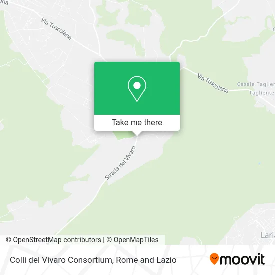Colli del Vivaro Consortium map