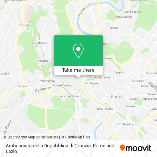 Ambasciata della Repubblica di Croazia map