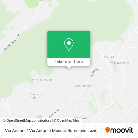 Arcioni Street / Antonio Meucci Street map