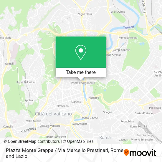 Piazza Monte Grappa / Via Marcello Prestinari map