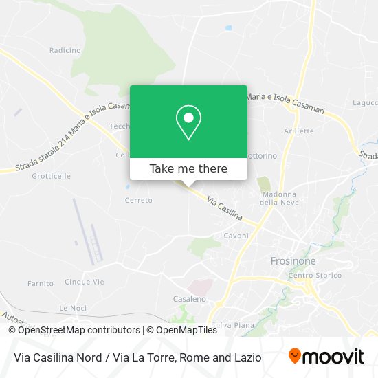 Via Casilina Nord / Via La Torre map