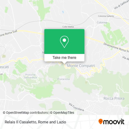 Relais Il Casaletto map