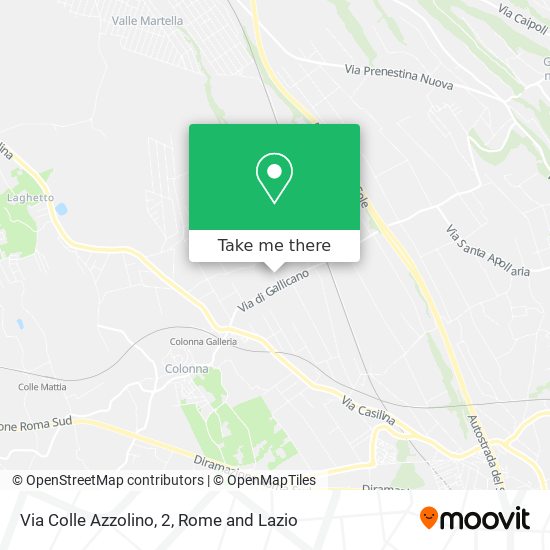 Via Colle Azzolino, 2 map