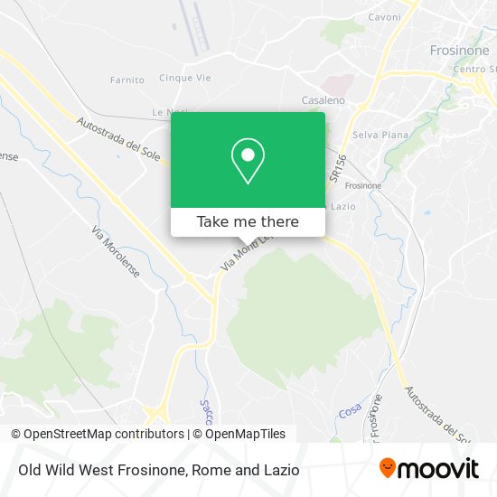 Old Wild West Frosinone map