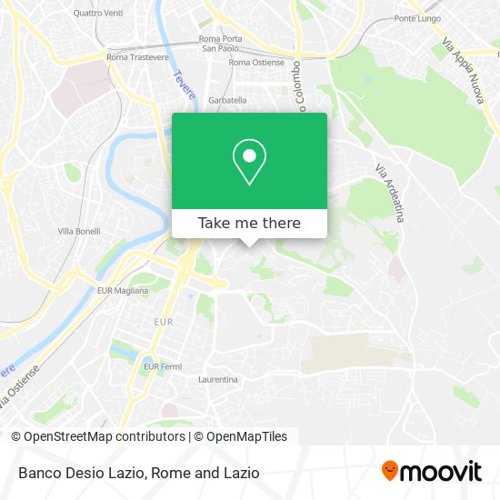 Banco Desio Lazio map