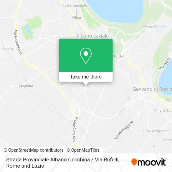 Provincial Road Albano Cecchina / Rufelli Street map