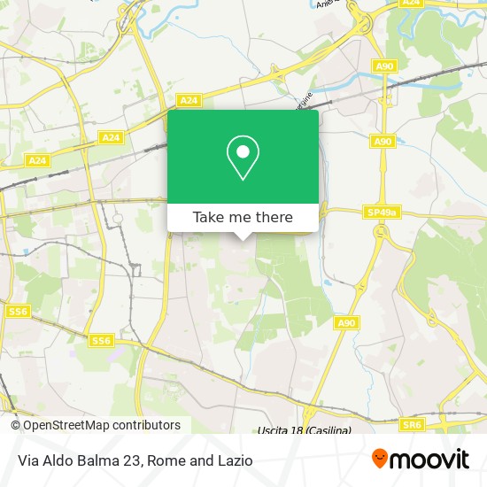 Via Aldo Balma  23 map