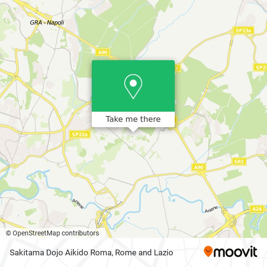 Sakitama Dojo Aikido Roma map