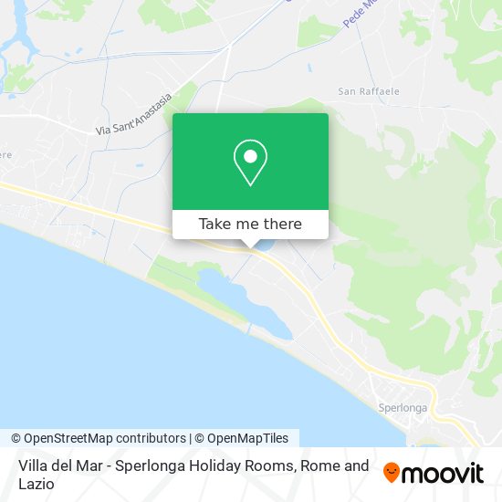 Villa del Mar - Sperlonga Holiday Rooms map