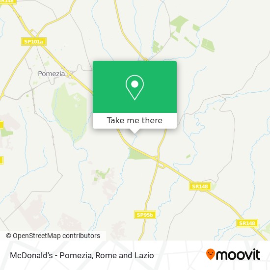 McDonald's - Pomezia map