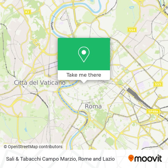 Sali & Tabacchi Campo Marzio map