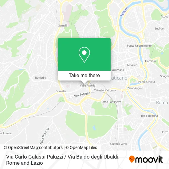 Carlo Galassi Paluzzi Street / Baldo degli Ubaldi Street map