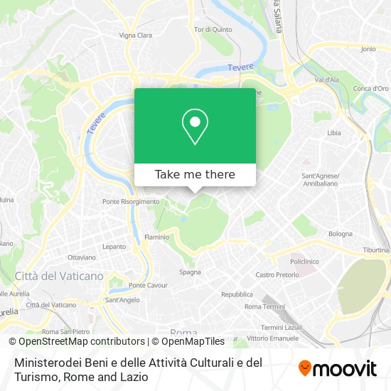 Ministerodei Beni e delle Attività Culturali e del Turismo map