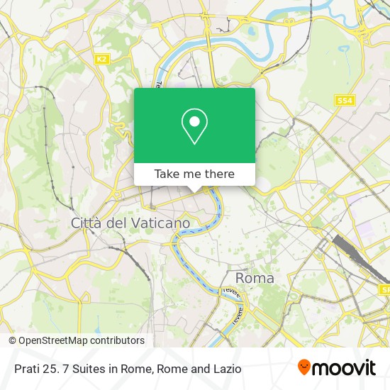 Prati 25. 7 Suites in Rome map