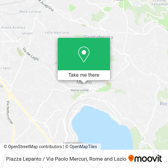 Lepanto Square / Paolo Mercuri Street map