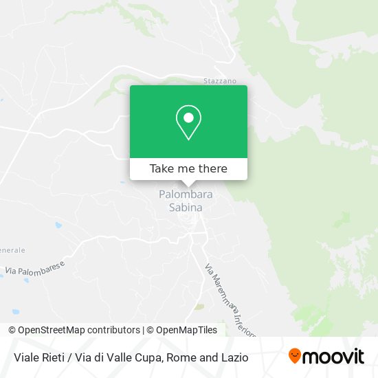 Viale Rieti / Via di Valle Cupa map