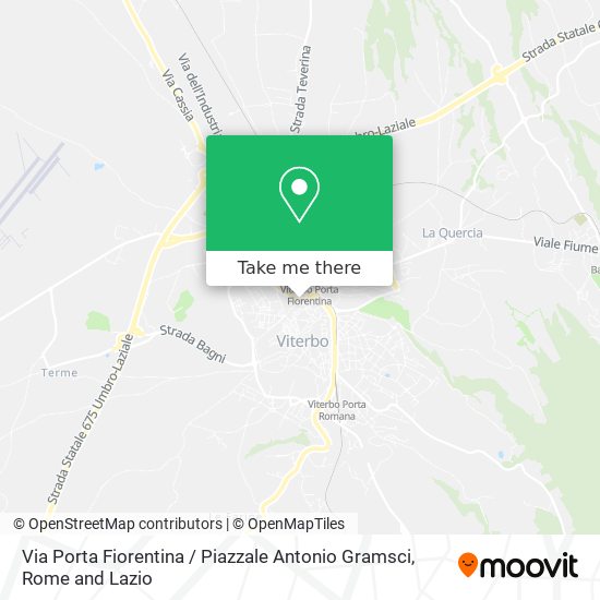 Via Porta Fiorentina / Piazzale Antonio Gramsci map