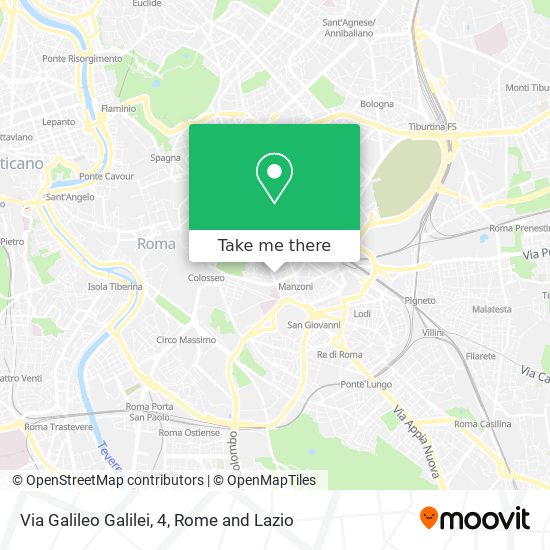 Via Galileo Galilei, 4 map