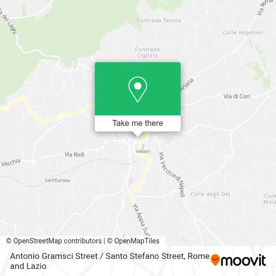 Antonio Gramsci Street / Santo Stefano Street map