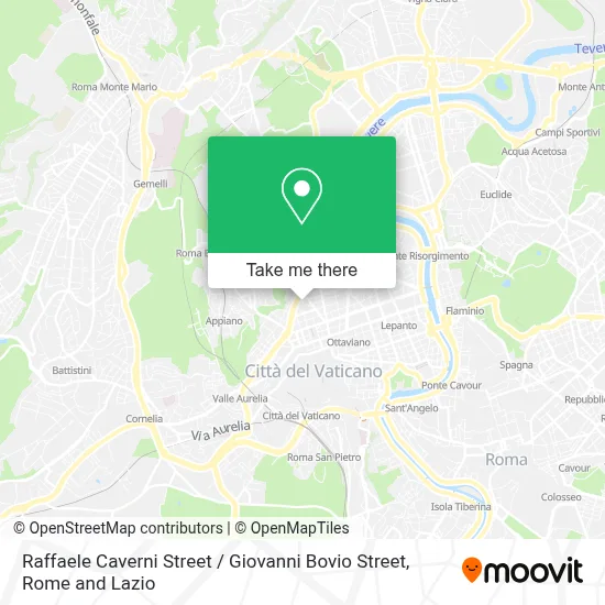 Raffaele Caverni Street / Giovanni Bovio Street map
