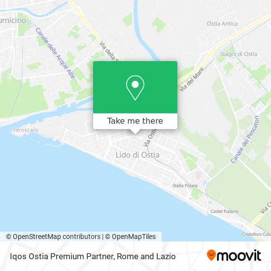 Iqos Ostia Premium Partner map