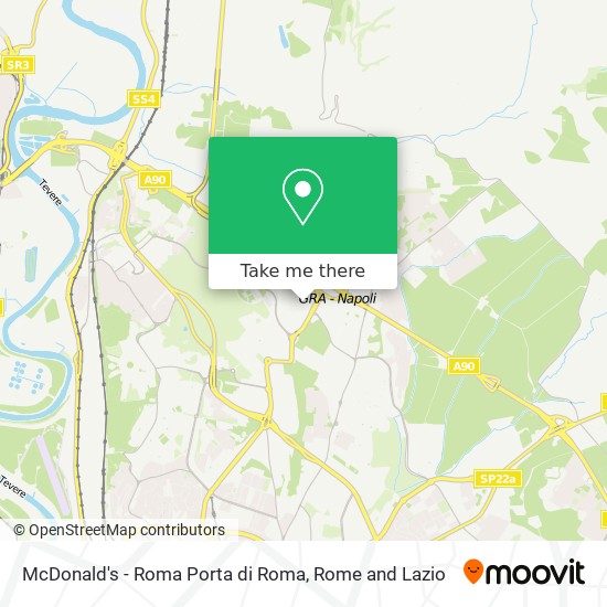 McDonald's - Roma Porta di Roma map