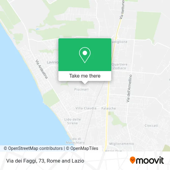 Faggi Street, 73 map