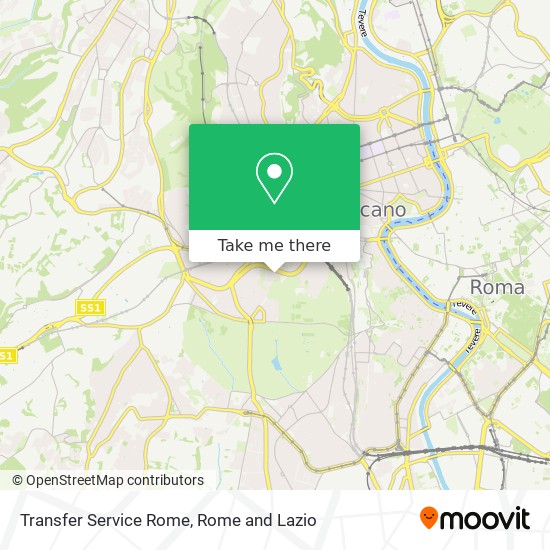 Transfer Service Rome map