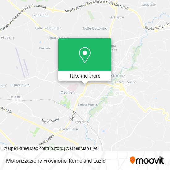 Motorizzazione Frosinone map