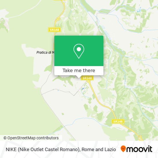 NIKE (Nike Outlet Castel Romano) map