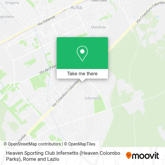 Heaven Sporting Club Infernetto (Heaven Colombo Parks) map